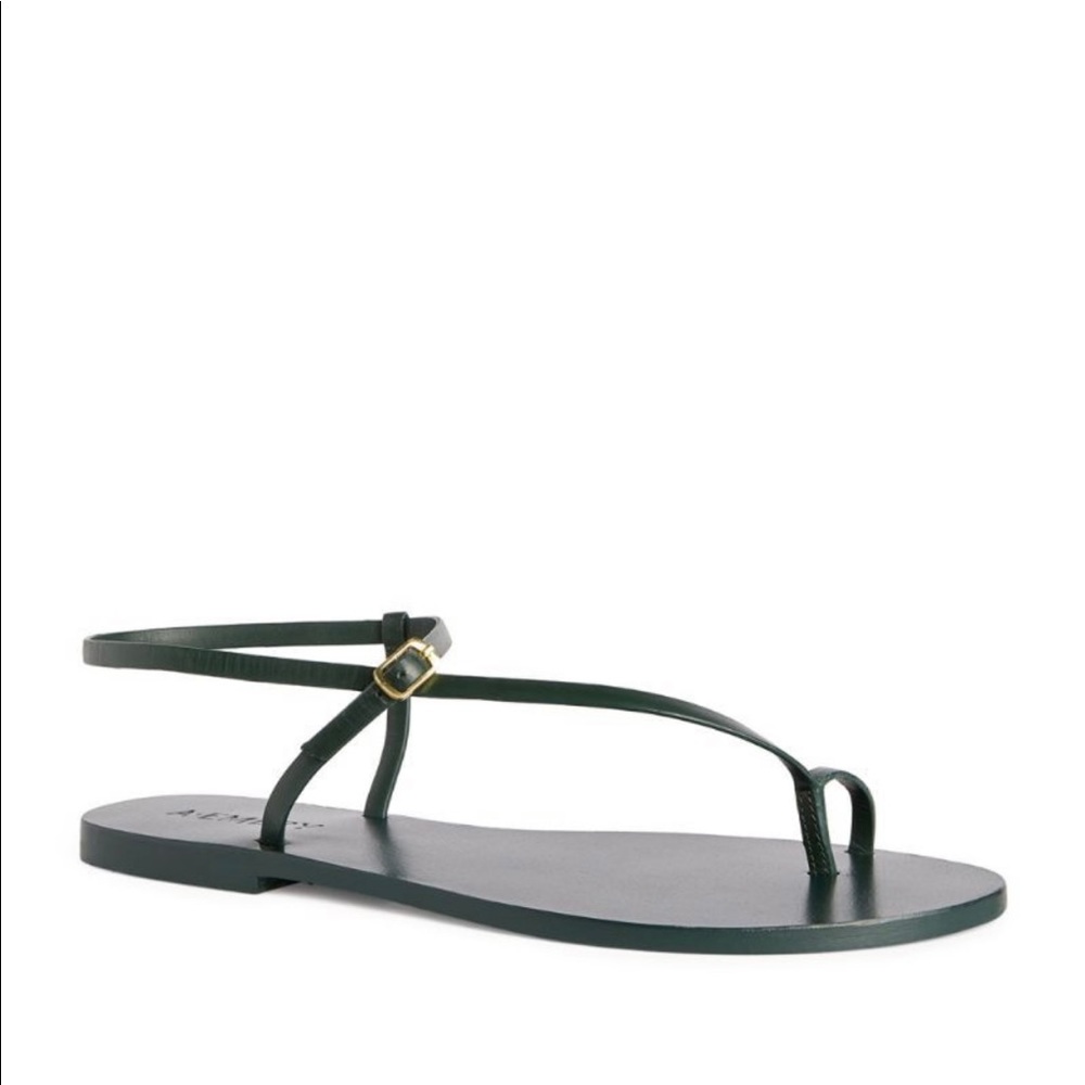 A.EMERY Lily Sandal, Forrest Green, Size 40 - NEW IN BOX